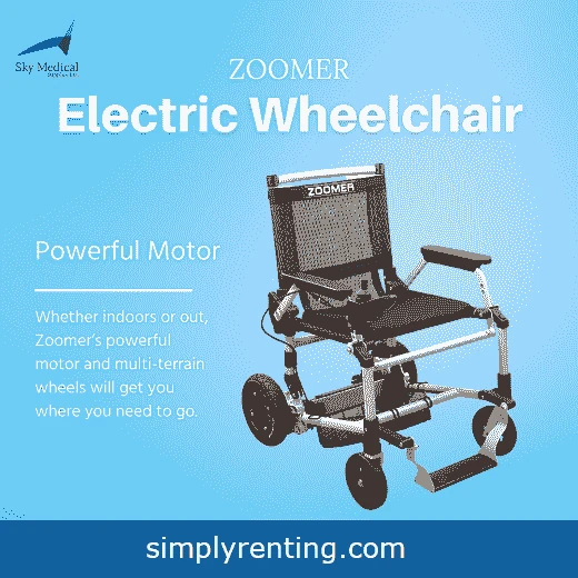 Zoomer power wheelchair with joystick easy to ride