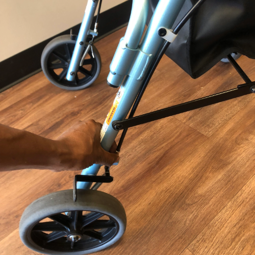 adjust rollator brake at the wheel nova zoom