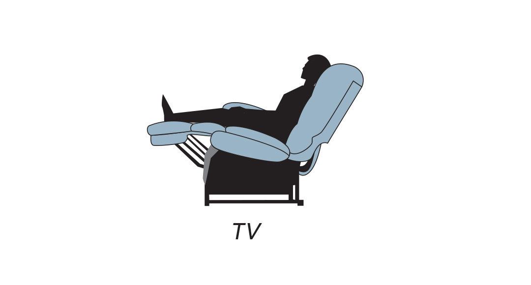 various types of golden reclining tv