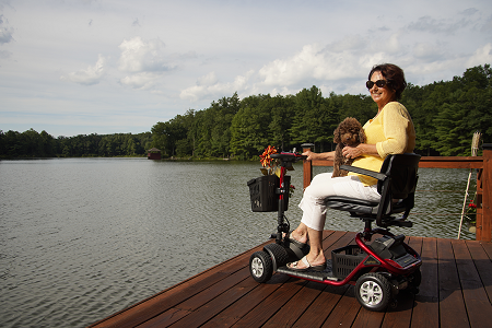 golden mobility scooter The Buzzaround LT is the smallest and lightest model of the Buzzaround series.