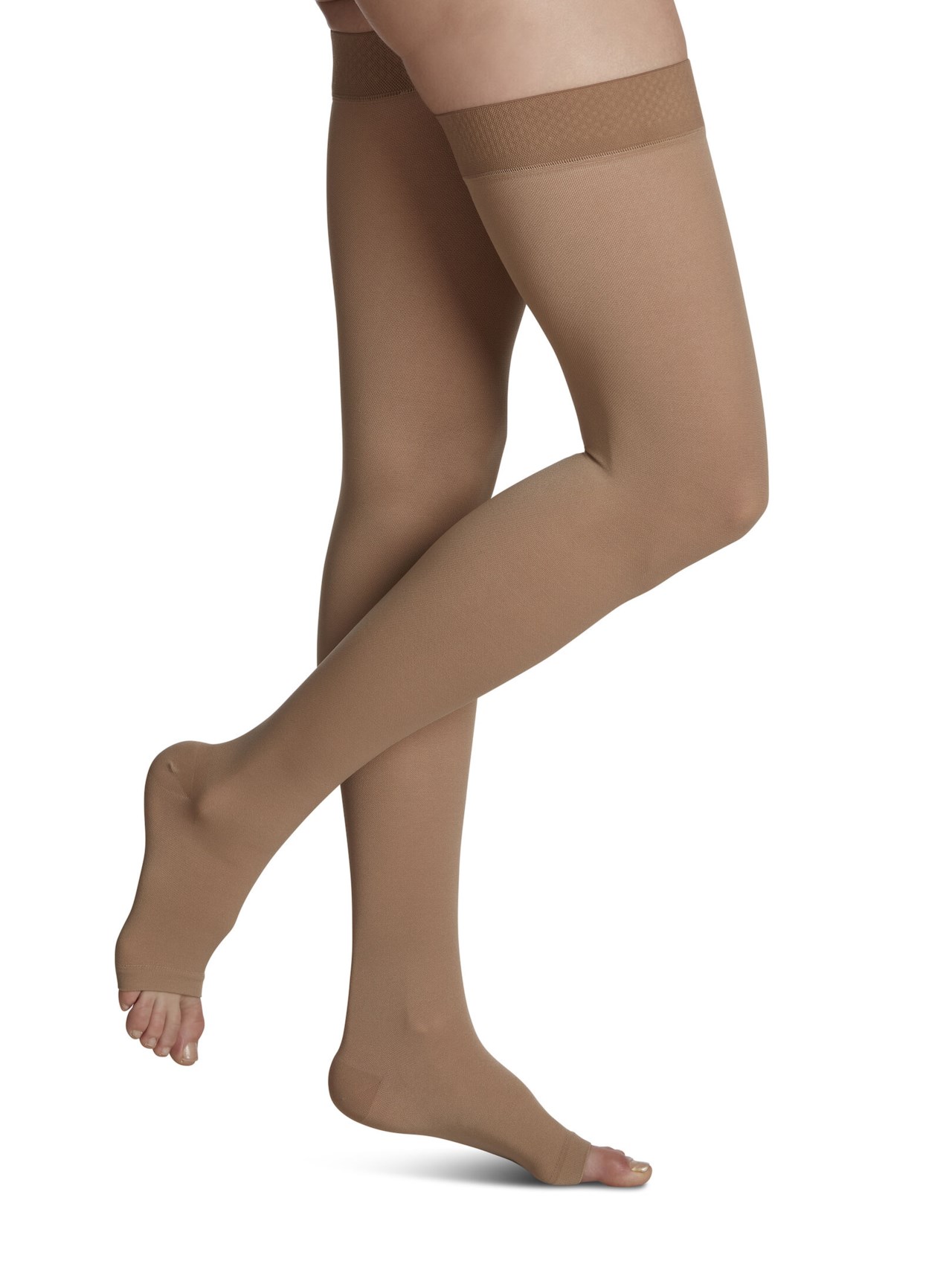 Sigvaris 860 Essential Opaque Thigh with Grip-Top Firm (30-40 mmHg)