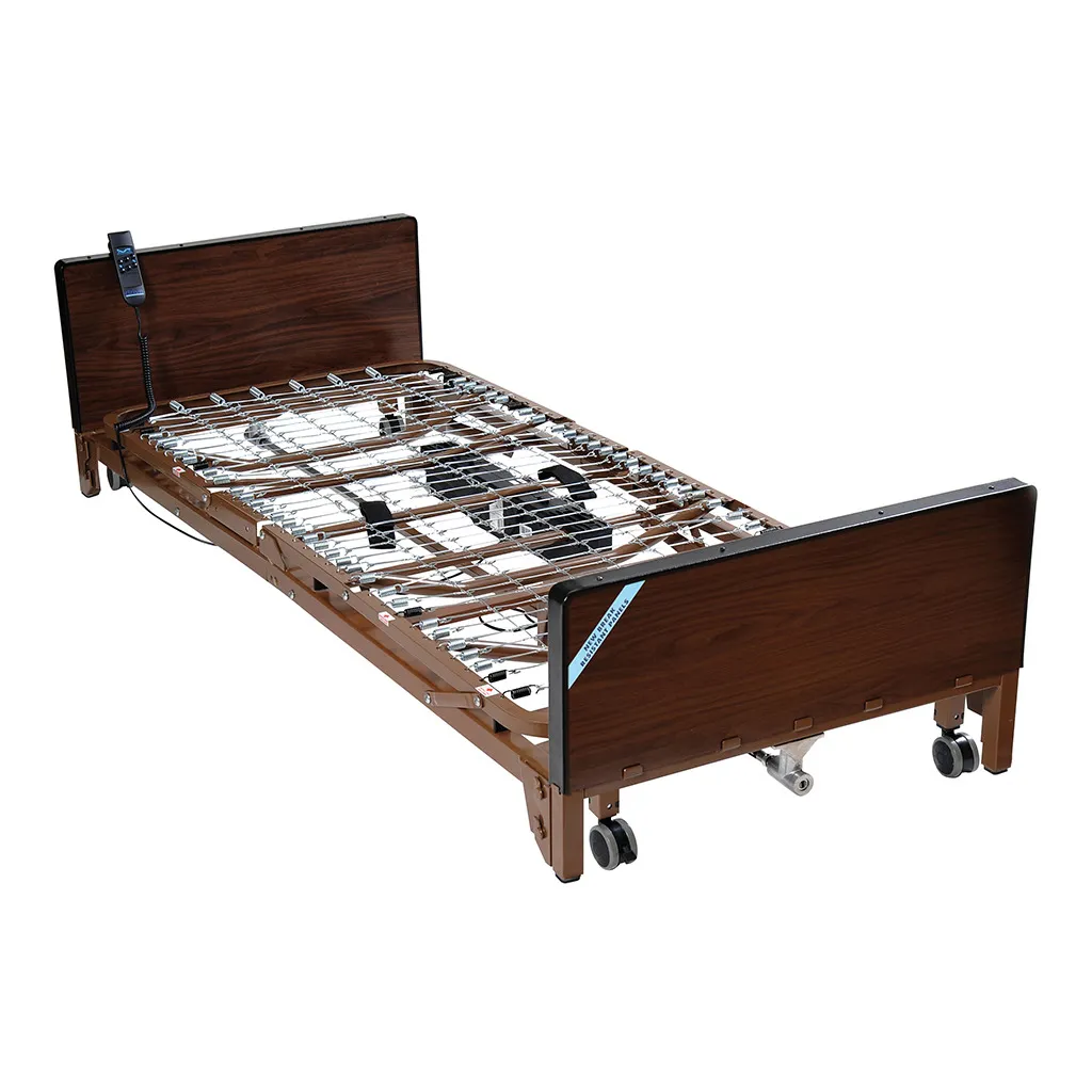Delta® Ultra-Light 1000 Full-Electric Low Bed - Brown