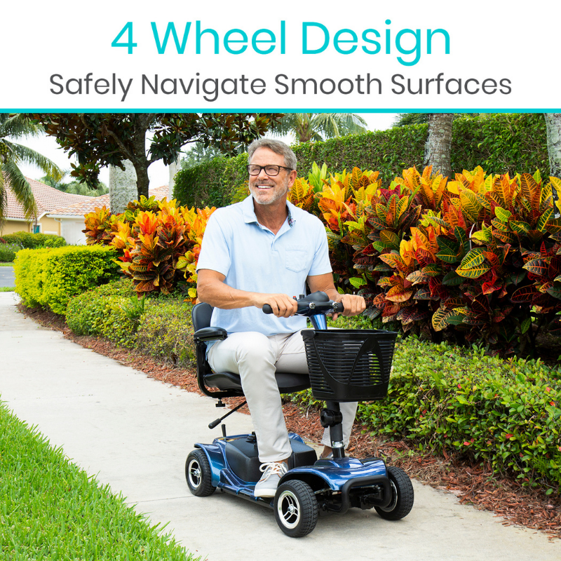 Four Wheel Mobility Scooter LONG RANGE BATTERY Vive Health