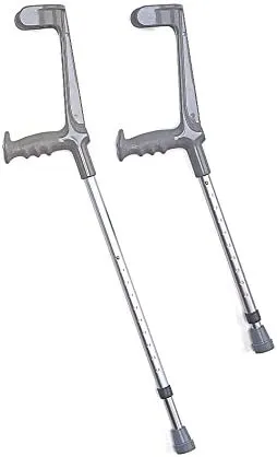 A pair of Elbow Crutches for Adult  - Silver