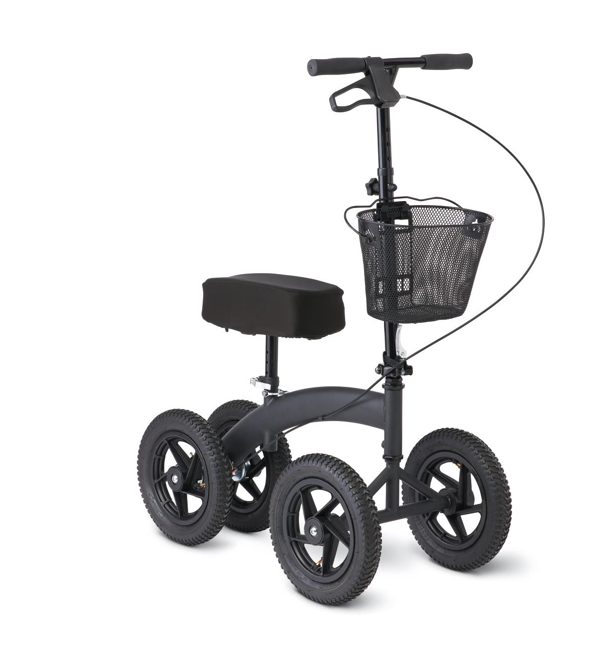 medline  heavy duty knee scooter for snow and rugged surface