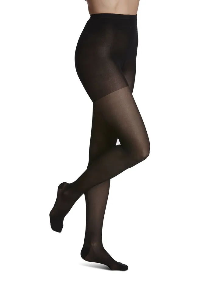 Closed Toe Pantyhose  Sheer style - Black