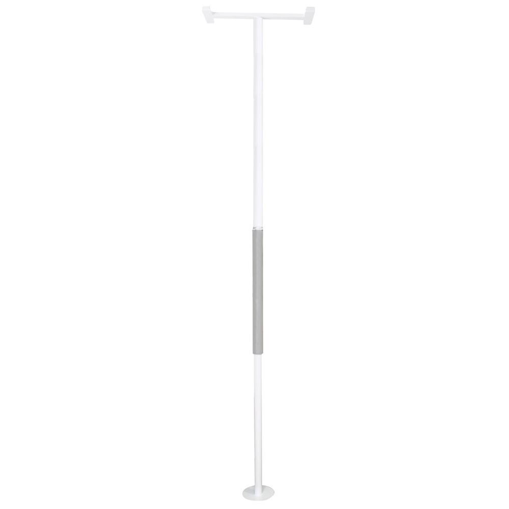 Bathroom and Toilet Grab bar straight Security Pole - White
