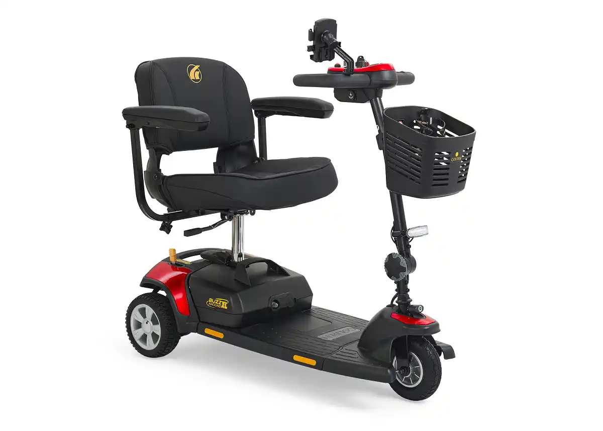  Buzzaround XLS-HD 3-Wheel Model: GB121B-SHZ - Red, L, 325 lbs., none