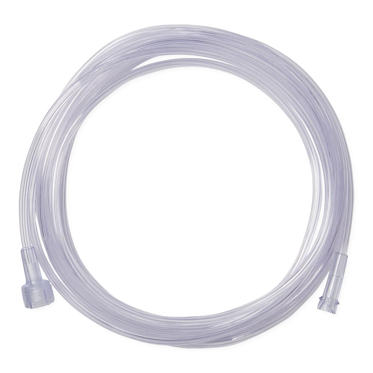 Clear Oxygen Tubing with Universal Connector 14 FT - Blue
