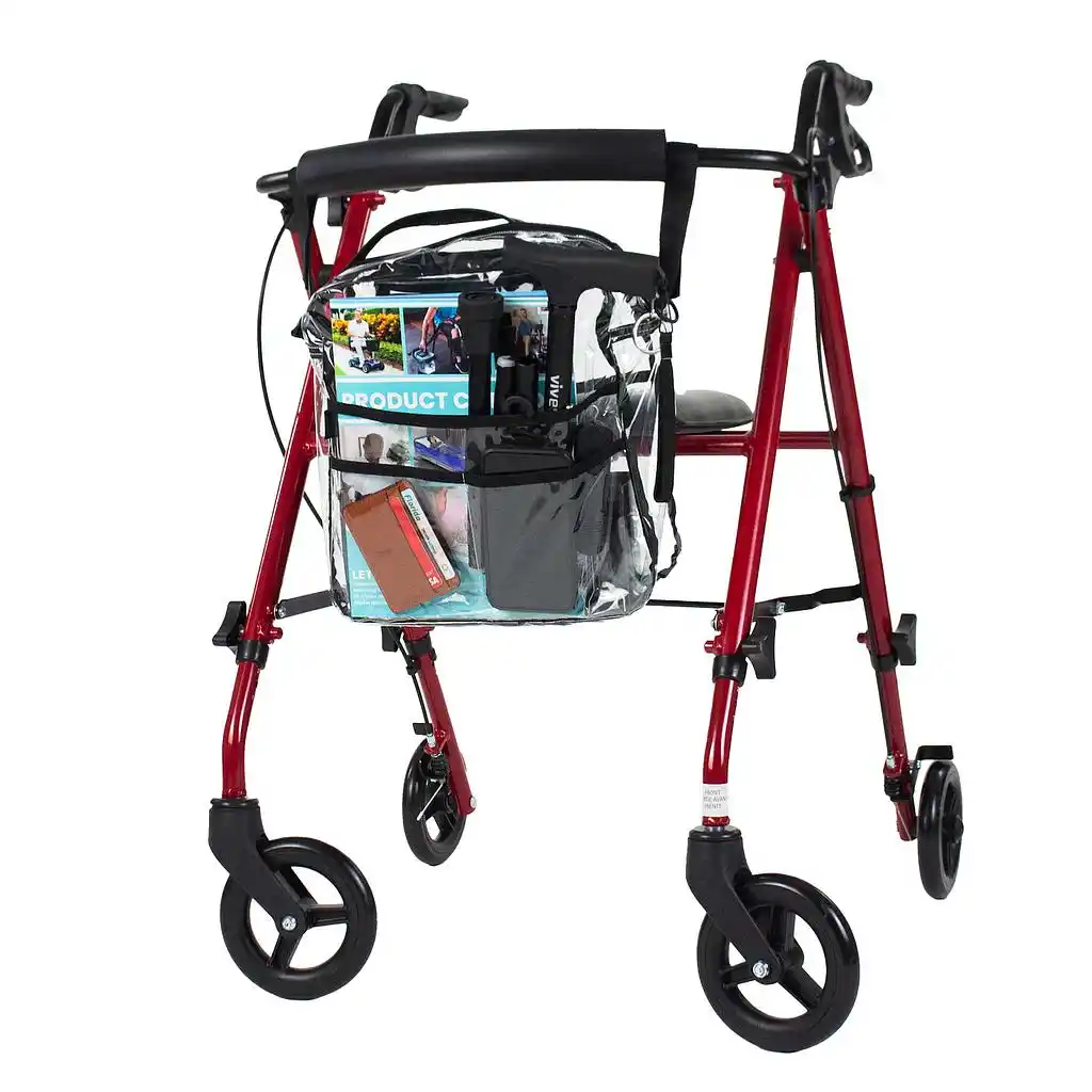 Clear Rollator Bag  - Gray