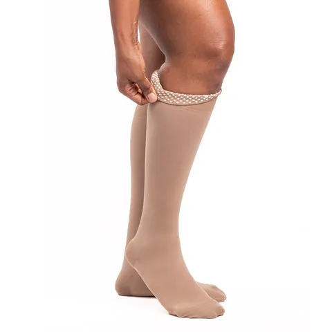Compression socks Women's Closed Toe  - Brown, L, none, Large