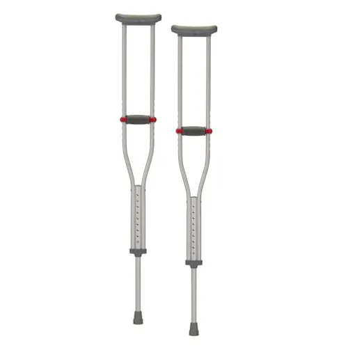 Crutch Aluminum Quick Adjustable Nova - Silver