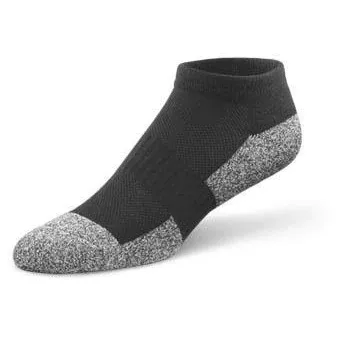 DIABETIC COMFORT SOCKS NO SHOW  - Black, XL,  up to 300 lbs., Large