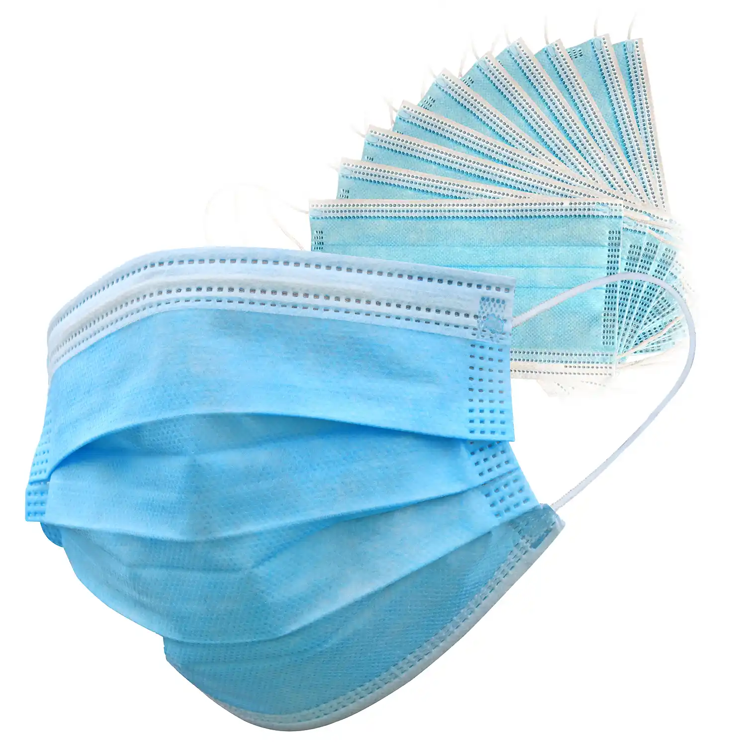 Disposable face mask kids size HIGH QUALITY 3-ply  PMT - Blue
