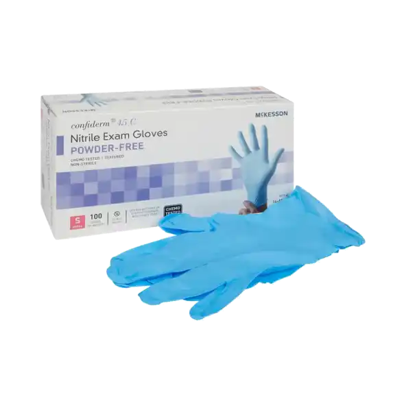 Exam Glove McKesson Confiderm® 4.5C Large NonSterile Nitrile Standard Cuff Length Per Box