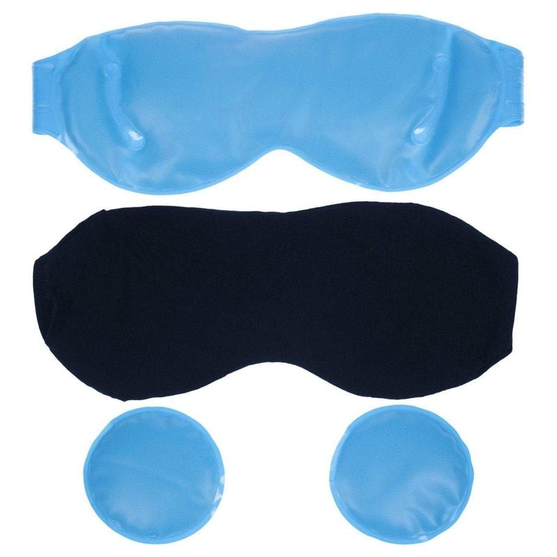 Ice Eye Mask Flexible Non-Toxic Gel Vive Health - Blue