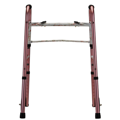  FOLDING WALKERS WITH 5" WHEELS DSNR  - Red