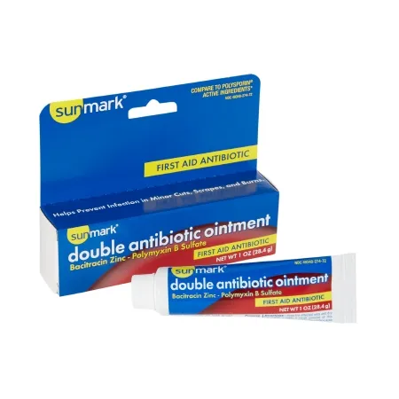 First Aid Antibiotic sunmark® Ointment 1 oz. Tube Mckesson - Blue