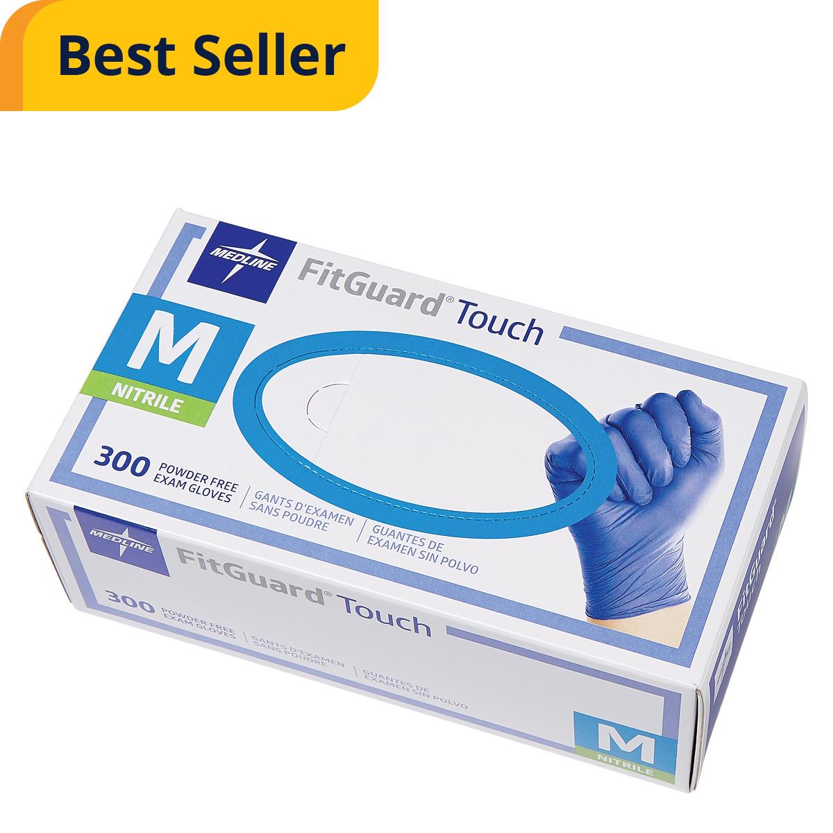 FitGuard Touch Powder-Free Nitrile Exam Gloves  - Blue