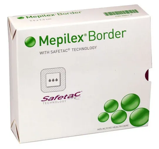 Foam Dressing Mepilex® Border Post-Op  - Green, XL, none, none
