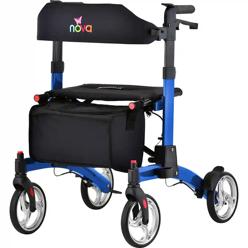 Foldable Rollator Walker  - Red