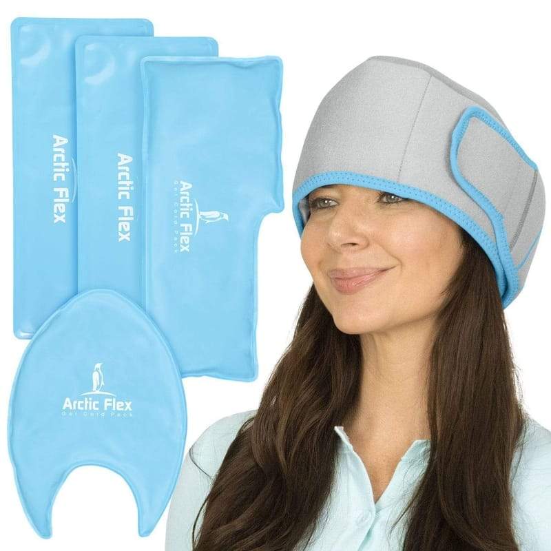 Full Head Ice Wrap vive health - Gray