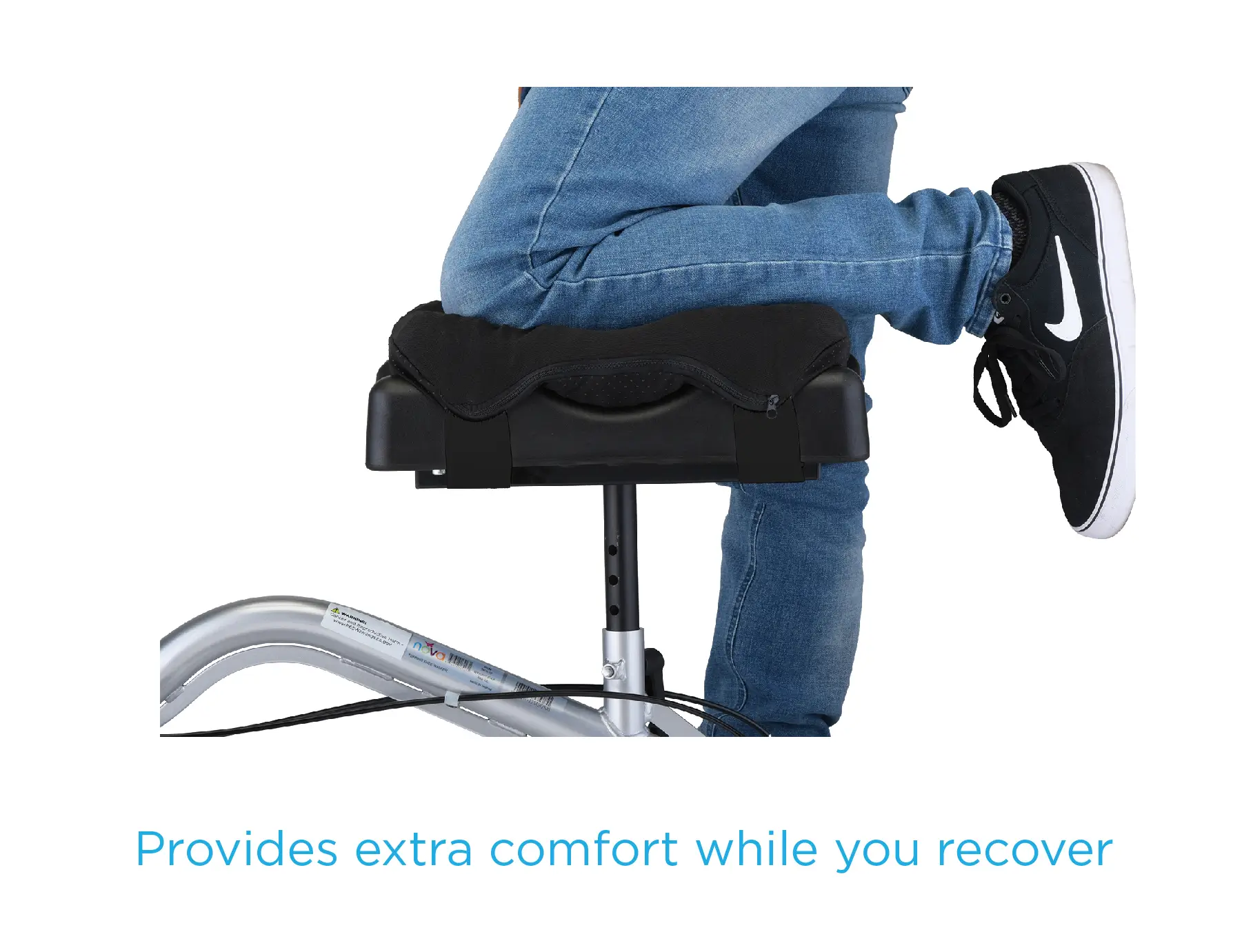 Knee Gel Cushion for Knee Walker - Black