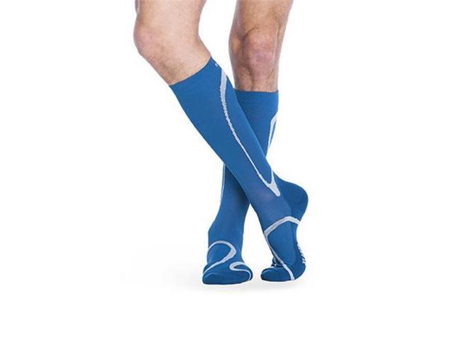   Knee High Compression Sock Sigvaris High tech - Blue