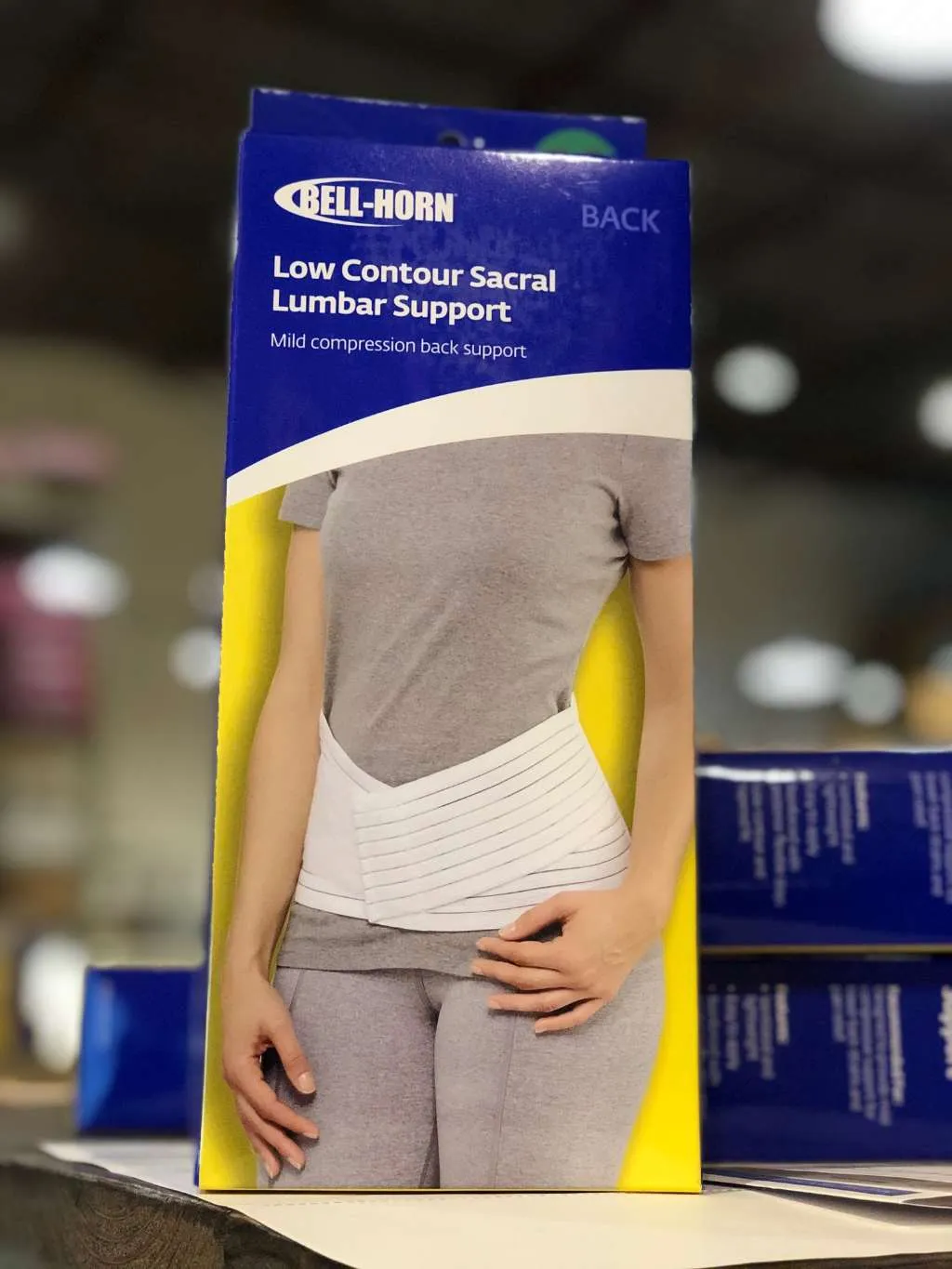 LOW CONTOUR LUMBO-SACRAL SUPPORT breathable elastic Donjoy - White