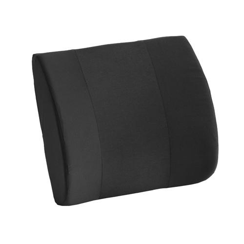 Lumbar Back Cushion, Contoured Back Support Pillow  - Black
