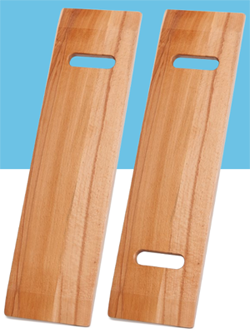 Lumex WOOD TRANSFER BOARD 24" X 8" W/ 2 HANDLE - Brown