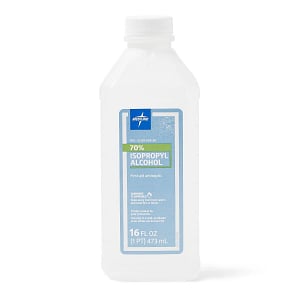 Medline 70% Isopropyl Rubbing Alcohol – 16 oz, Antiseptic Solution, Latex-Free