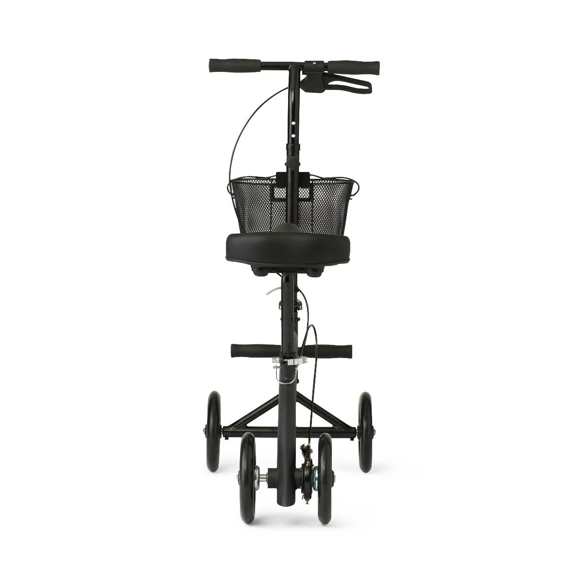 Medline Manual Seated Knee Walker with Foot Rest and Basket