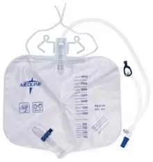 Medline Urinary Drainage Bag – 4,000 mL, Anti-Reflux Tower with Slide-Tap, OR Sterile, Luer Lock