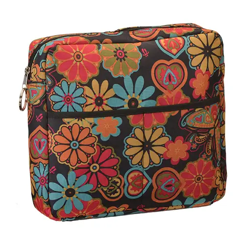 Mobility Bag - Boho Blossoms with POCKETS & STORAGE Nova medical - Navy Blue, none, none, none