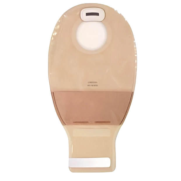 Natura+ 2-Piece Drainable Ostomy Pouch with Filter Transparent 12in 2.25in (57mm) Flange 10Ct