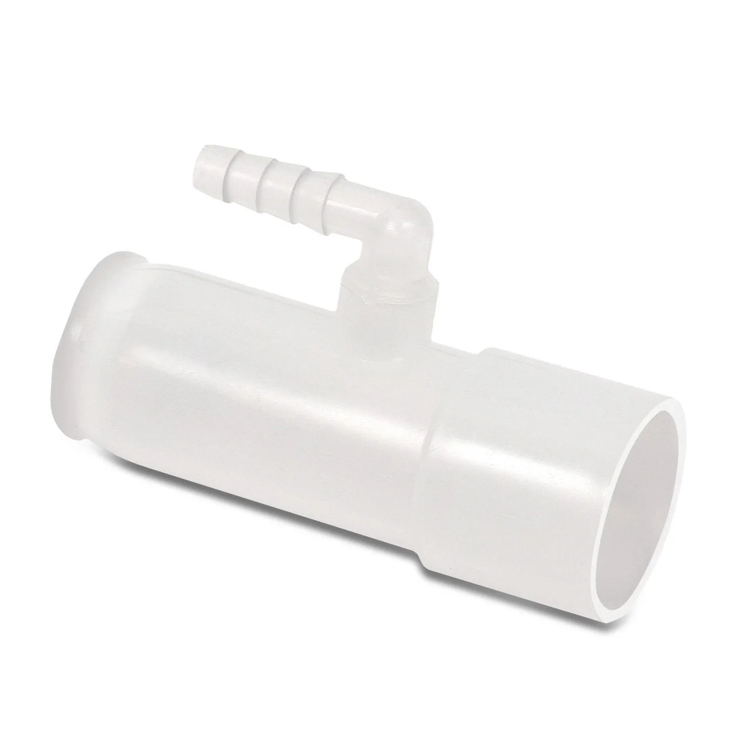  Oxygen Adapter Enrichment Port Connector fits CPAP Tubing Hose Model - White