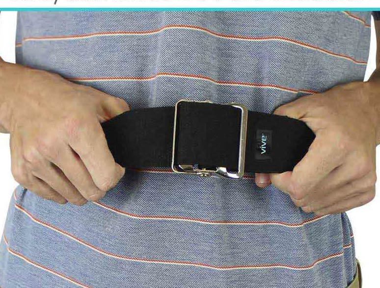 Patient Transfer Belt : Gait belt vive health - Black