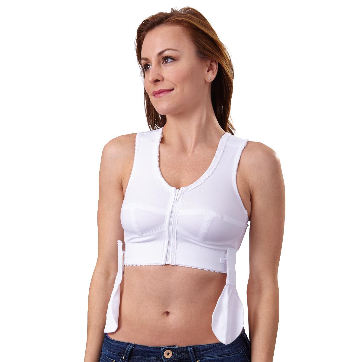  Post-Surgical Compression Bra  - White
