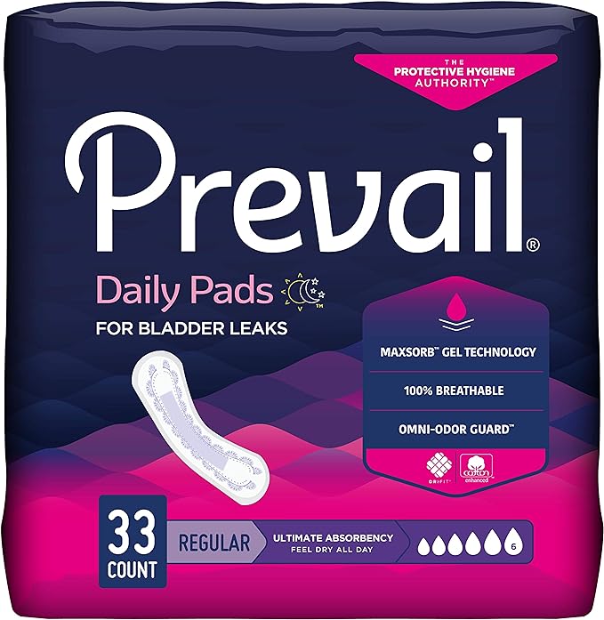 Prevail Ultimate Absorbency Incontinence Bladder Control Pads Women  16" - Blue, M, none, none
