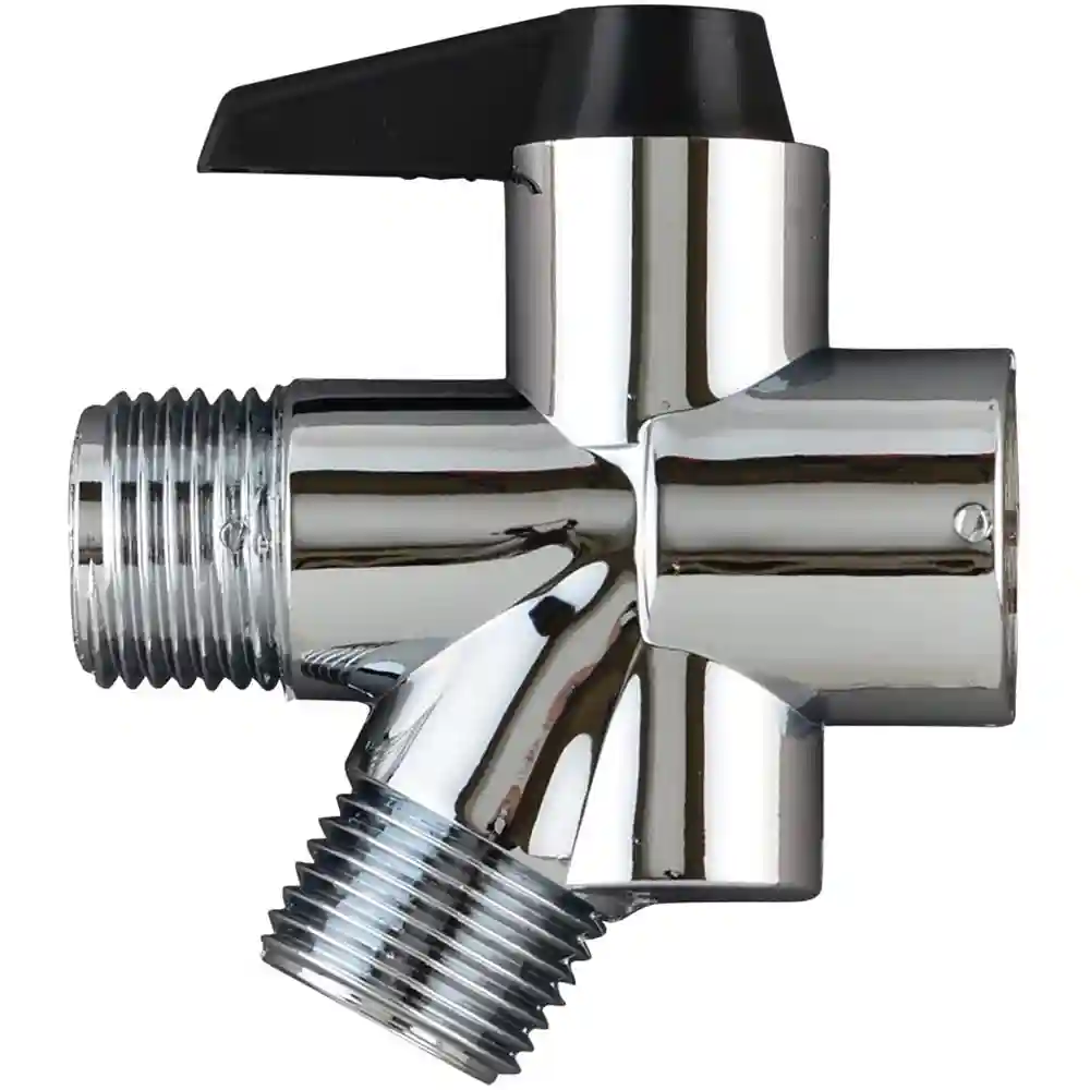 SHOWER DIVERTER VALVE CHROME - Silver, none, none, none