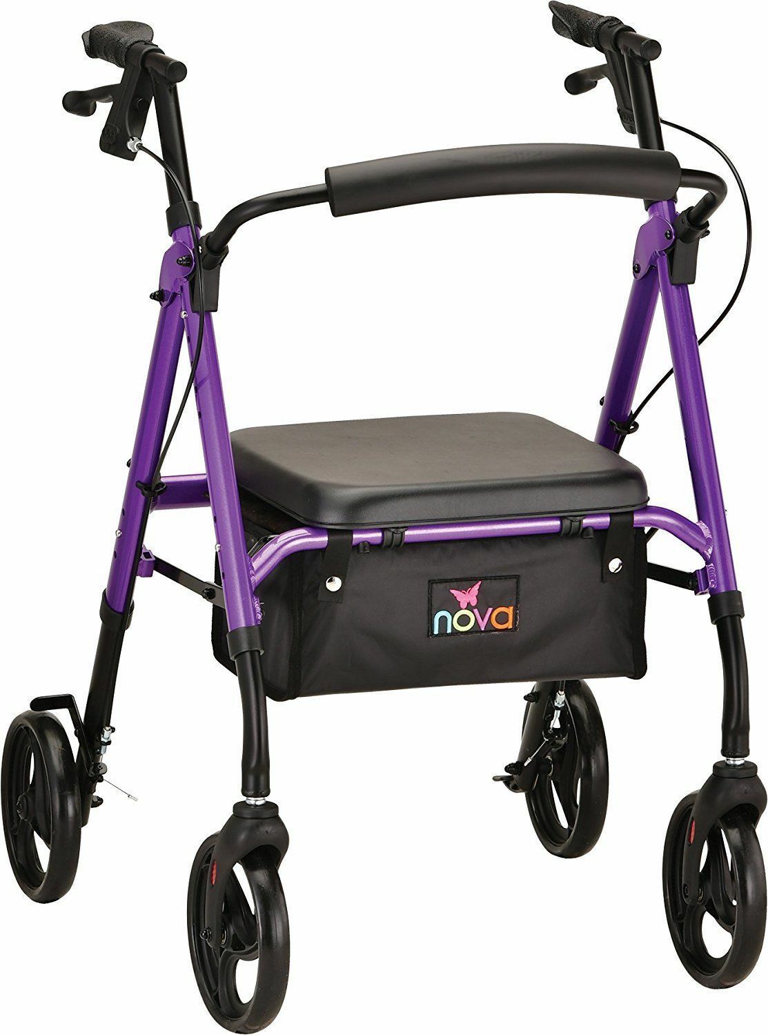 STAR 8 ROLLATOR walker adjustable height - Purple