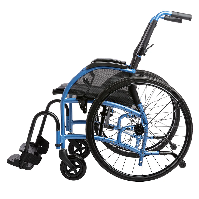 STRONGBACK 24 light weight mobility wheelchair - Blue, Medium,  up to 300 lbs., Carbon
