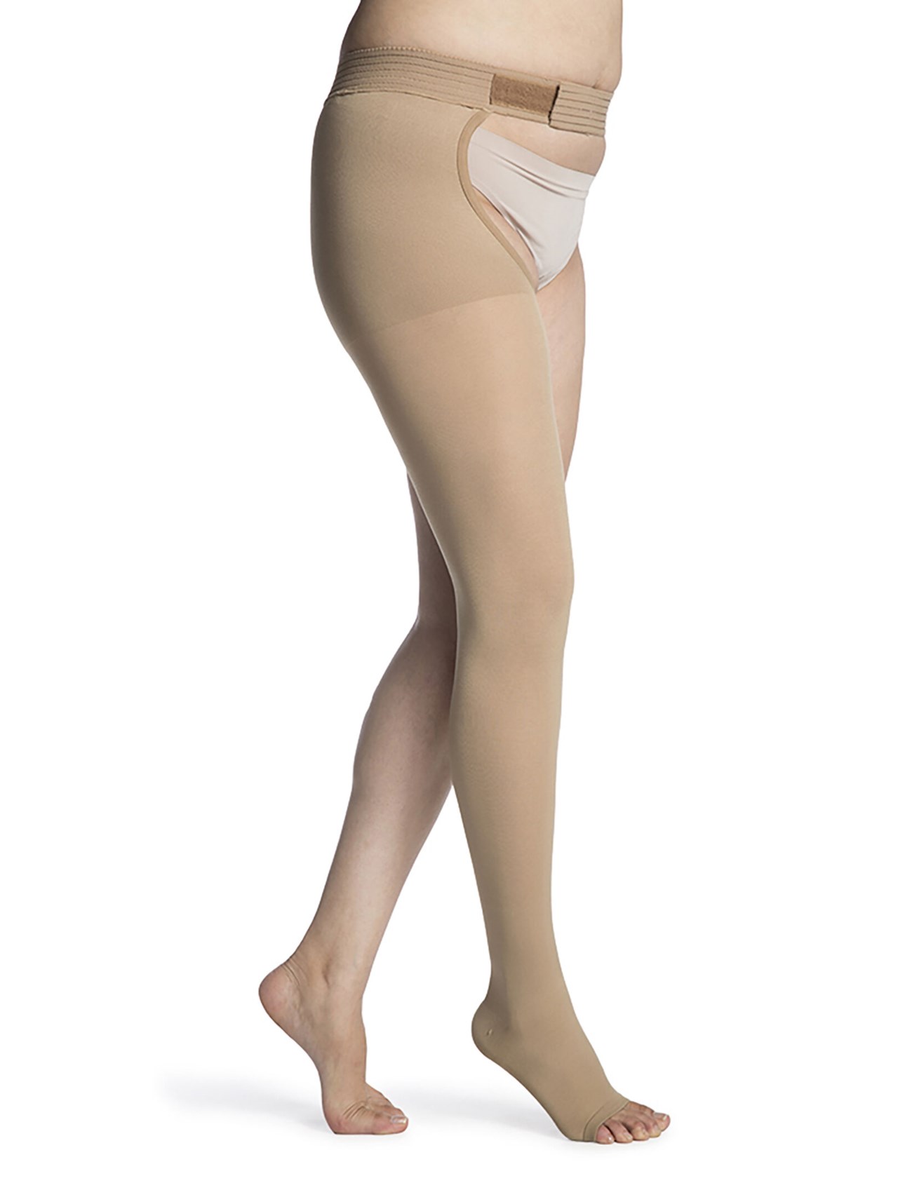 Sigvaris 860 Essential Opaque Thigh with Waist Attachment Moderate (20-30 mmHg)