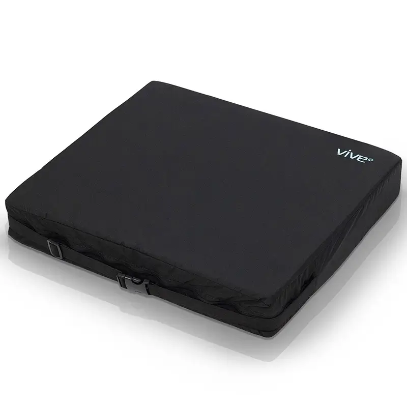 Standard Wheelchair Cushion 18"X16"X2" - Vive Health - Black