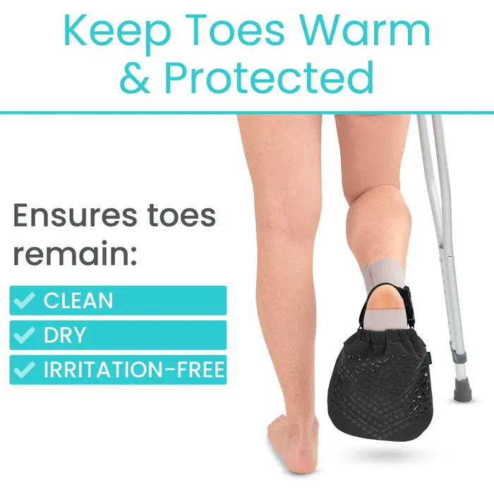 Toe Cast Cover - Black