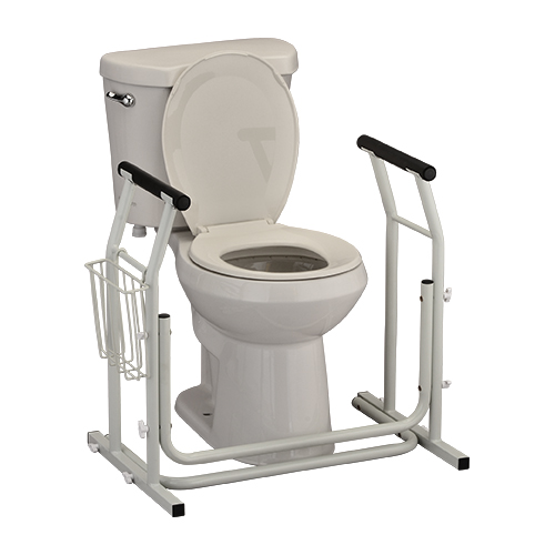 Toilet Safety Support Frame - Silver, none, none, none