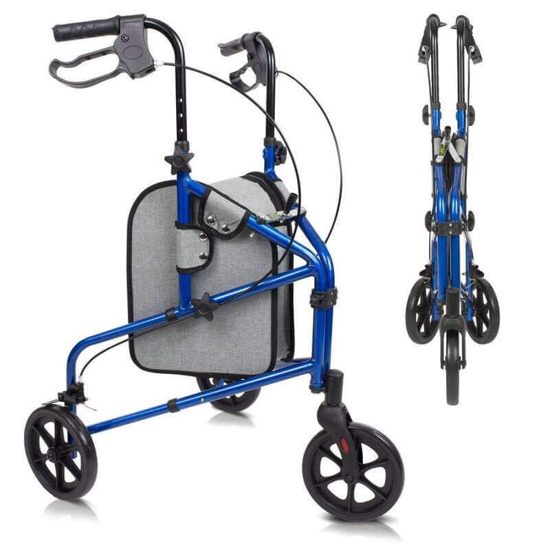 three wheel lightweight rollator walker