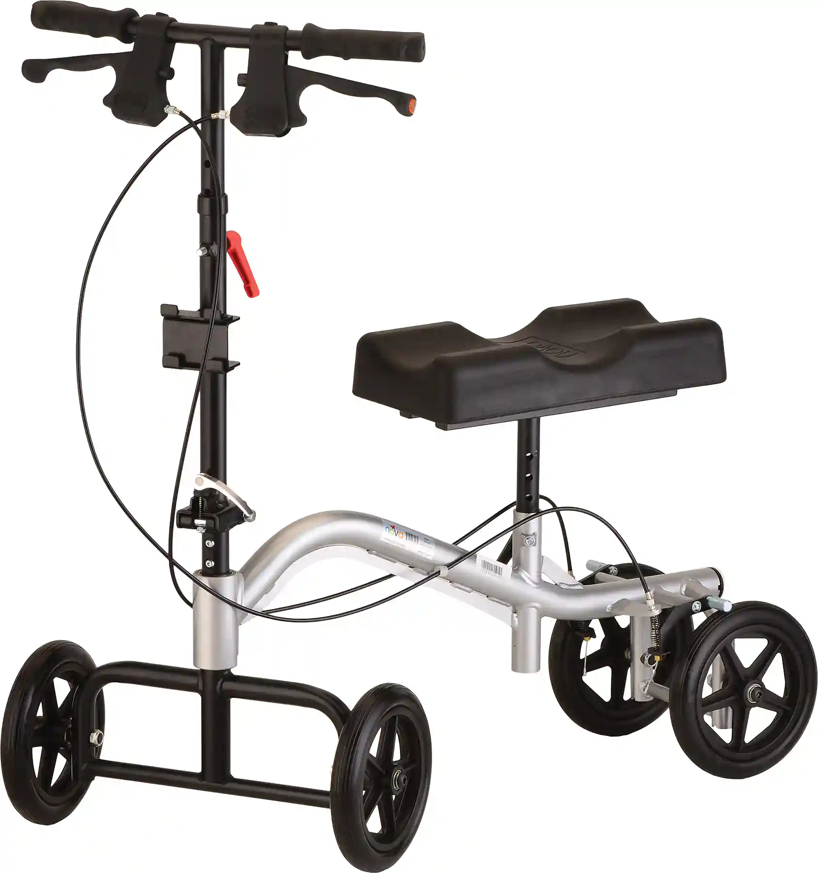 Turning Knee walker scooter  Nova  - Silver,  up to 300 lbs.