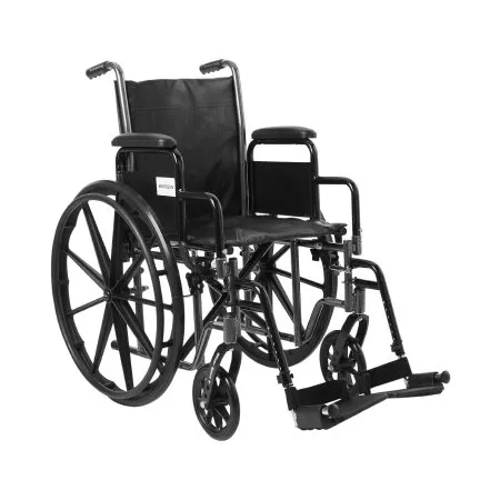 Wheelchair Black Upholstery  - Black,  up to 350 lbs.